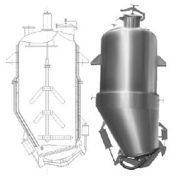斜锥式提取罐结构图