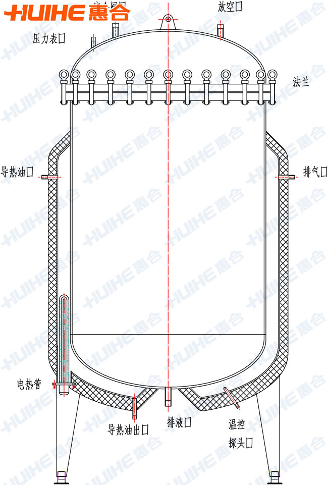 立式电加热蒸煮锅结构示意图